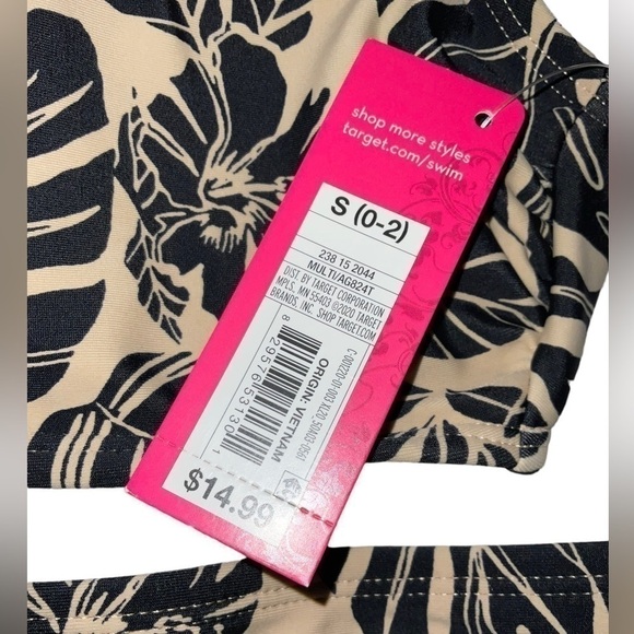 Xhilaration bikini set. Tan color with palm print. Size S(0-2) - Picture 7 of 10